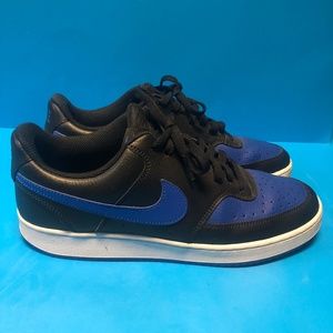 Nike Men’s Court Vison Low| Blue & Black Shoes| Size 10.5|